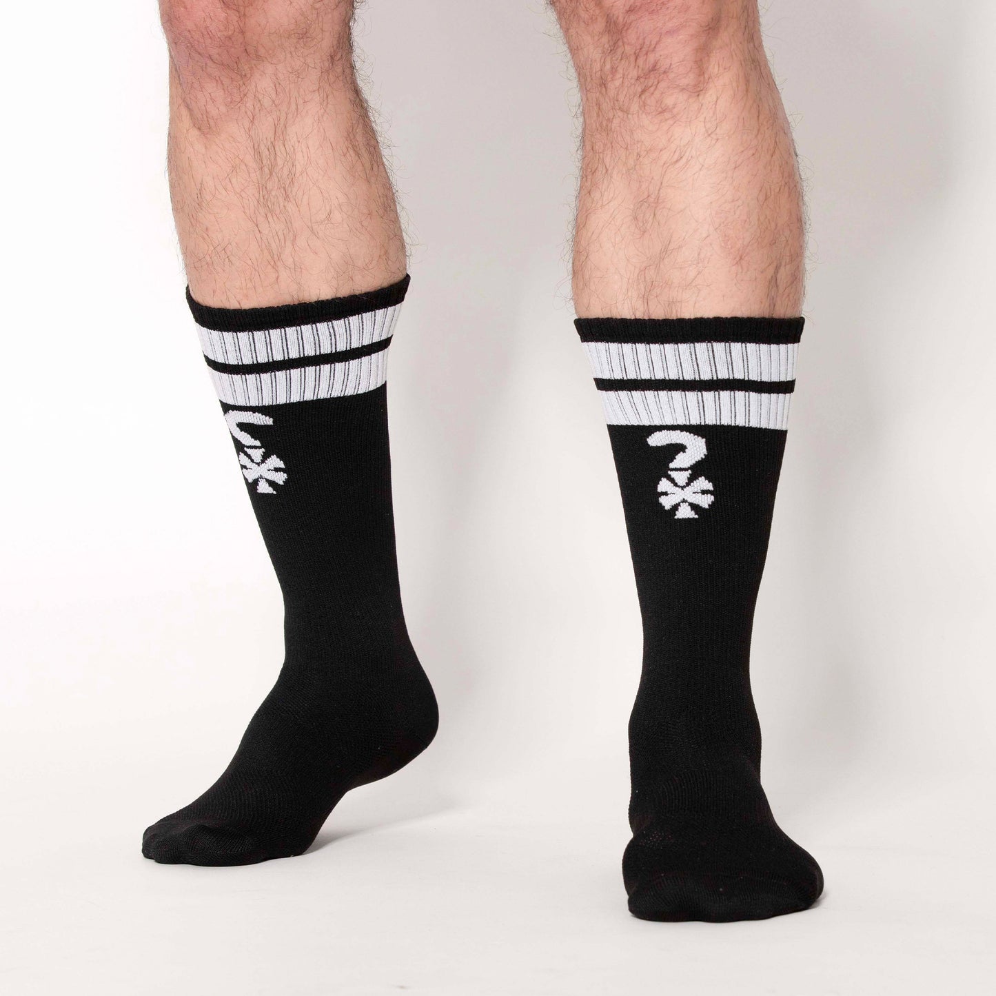 MEDIAS APRIETAS BRAND NEGRO-BLANCO