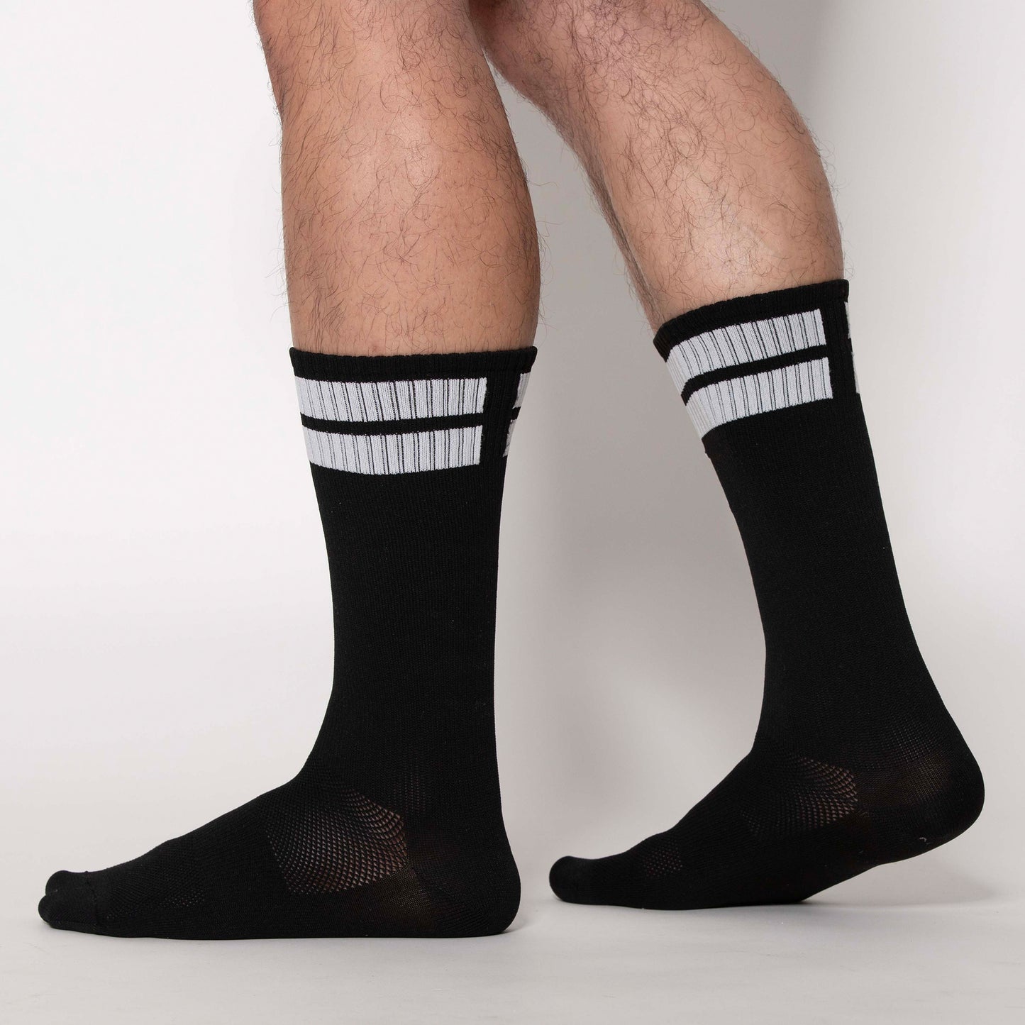 MEDIAS APRIETAS BRAND NEGRO-BLANCO