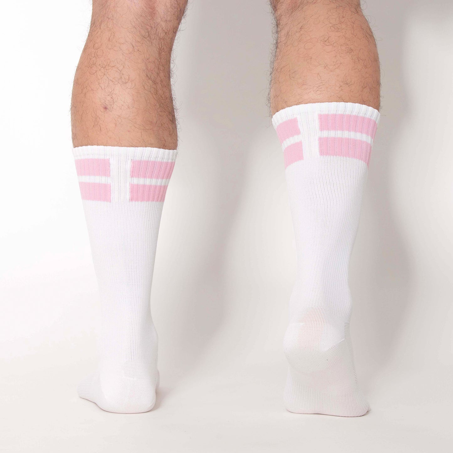 MEDIAS APRIETAS BRAND BLANCO-ROSA