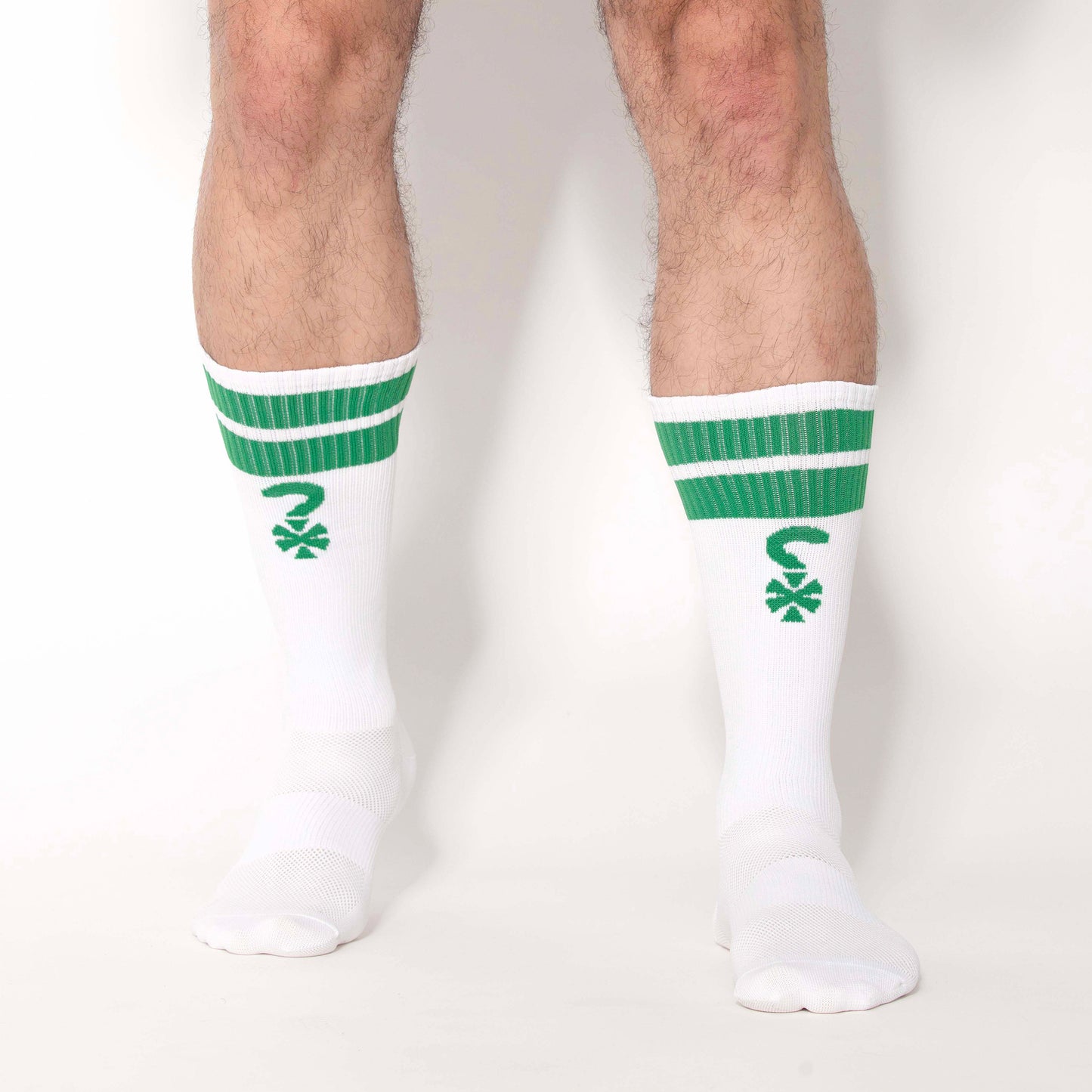MEDIAS APRIETAS BRAND BLANCO-VERDE