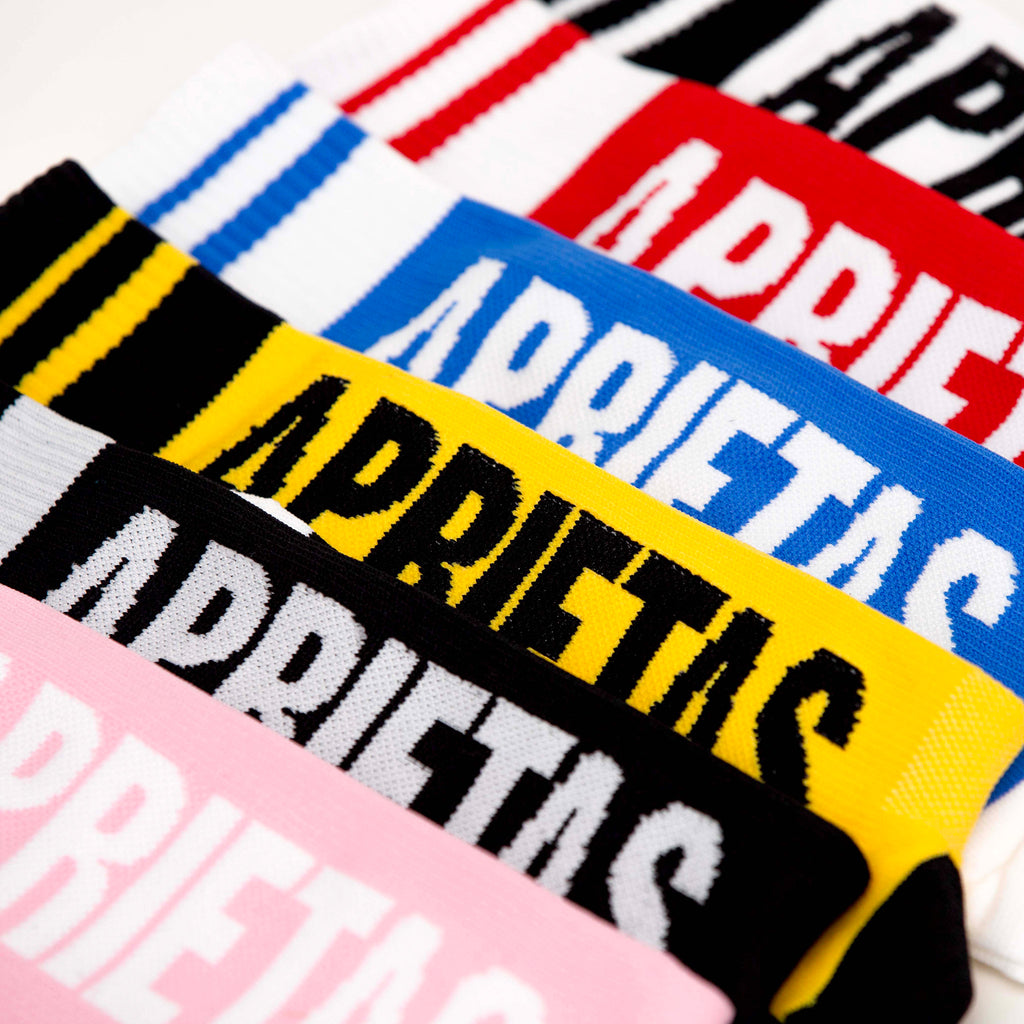 MEDIAS SPORT APRIETAS LETTERS ROJAS