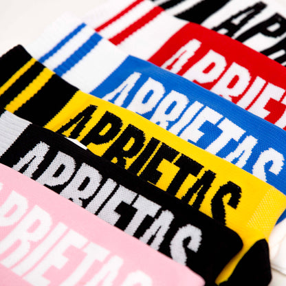 MEDIAS APRIETAS LETTERS AZUL-BLANCO