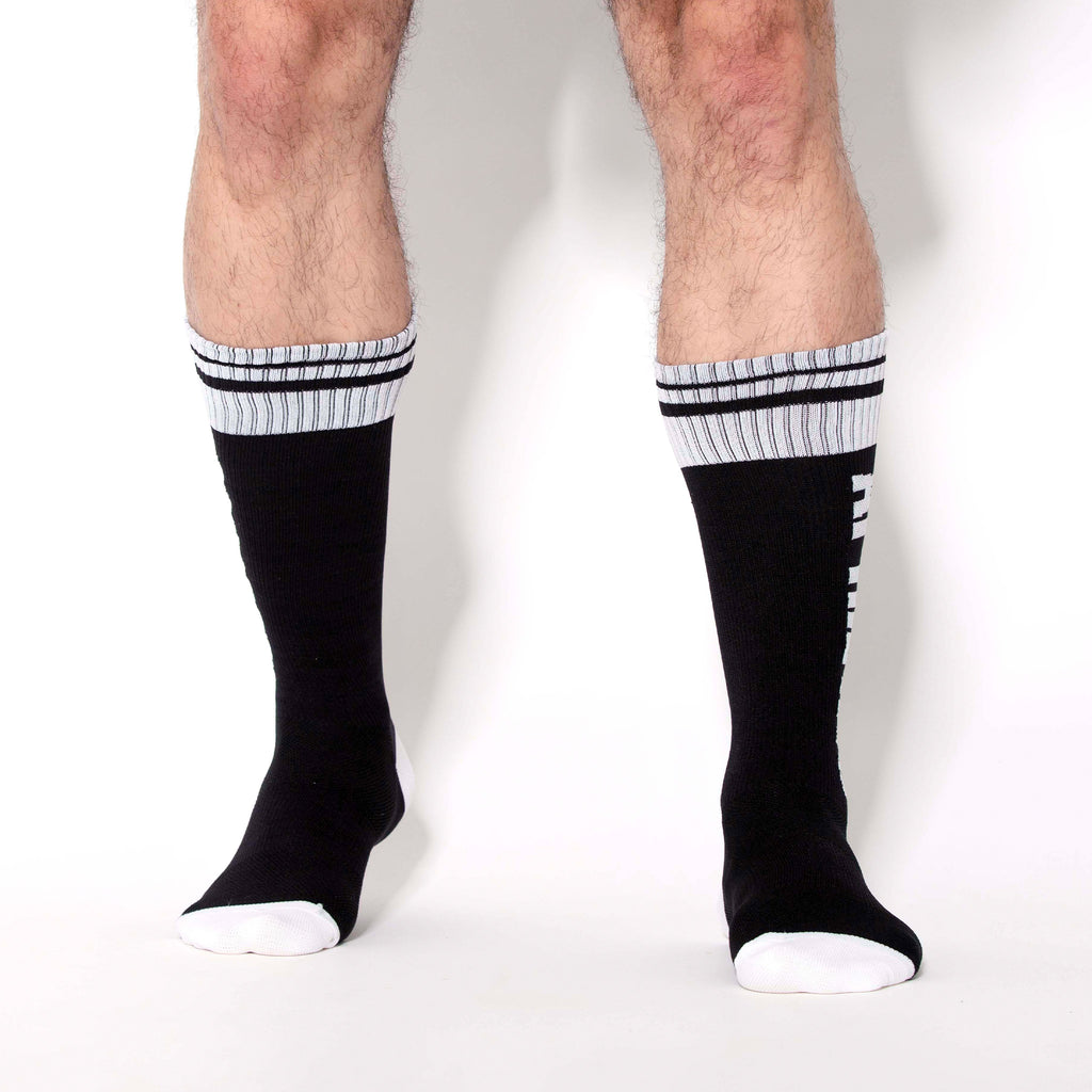 MEDIAS SPORT APRIETAS LETTERS NEGRAS