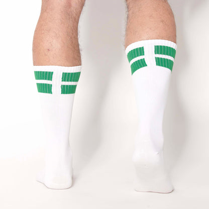MEDIAS APRIETAS BRAND BLANCO-VERDE